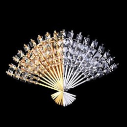 Valentine'S Day The Fan Wall Decoration Gifts Contemporary And Contracted Crystal Wall Lamp Light