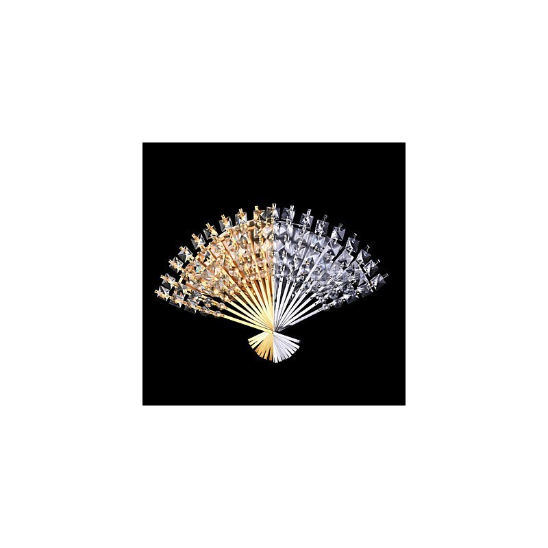 Valentine'S Day The Fan Wall Decoration Gifts Contemporary And Contracted Crystal Wall Lamp Light