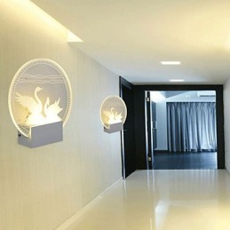 Acrylic Wall Lamp PVC Lamp Light Modern Contemporary Metal