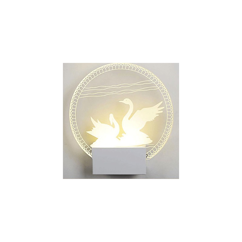 Acrylic Wall Lamp PVC Lamp Light Modern Contemporary Metal