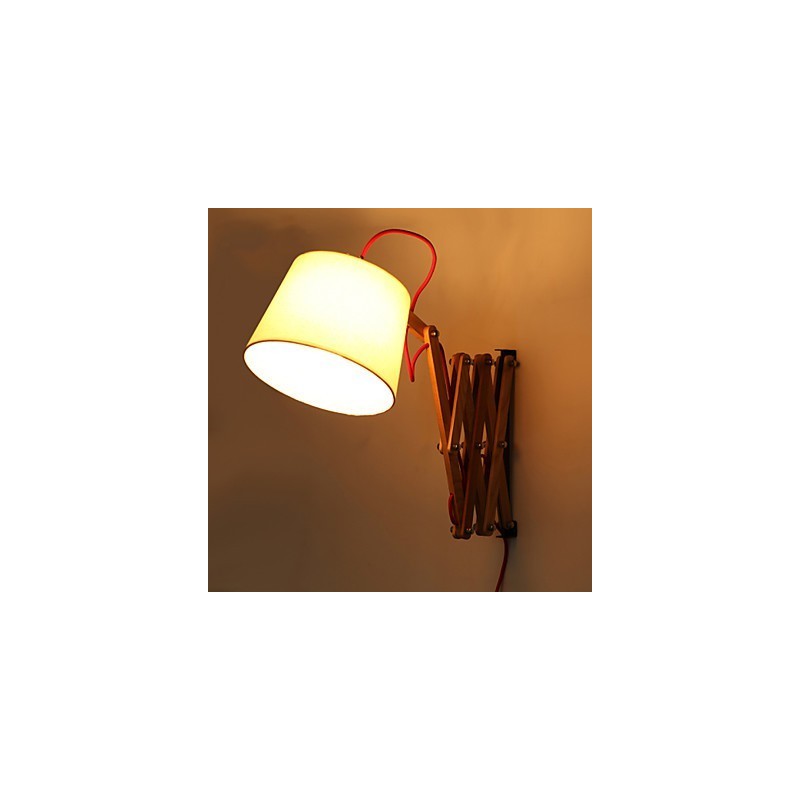 Wall Sconces Reading Wall Lights Mini Style Traditional Classic Wood Bamboo