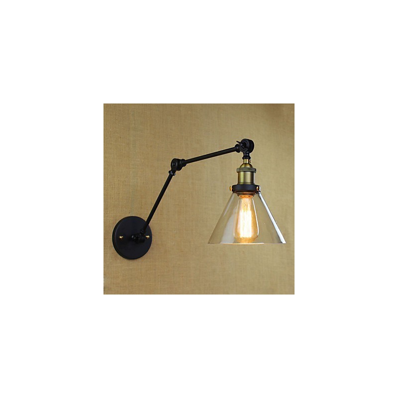 Mediterranean Village Retro Pastoral Glass Decorative Wall Sconce Clothing Store Restaurant Coffee