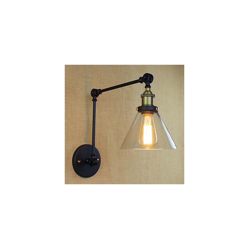 Mediterranean Village Retro Pastoral Glass Decorative Wall Sconce Clothing Store Restaurant Coffee