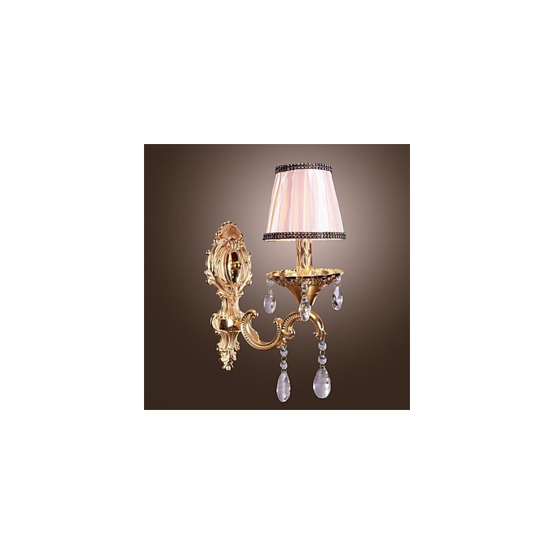 Elegant Crystal Wall Light in Pink