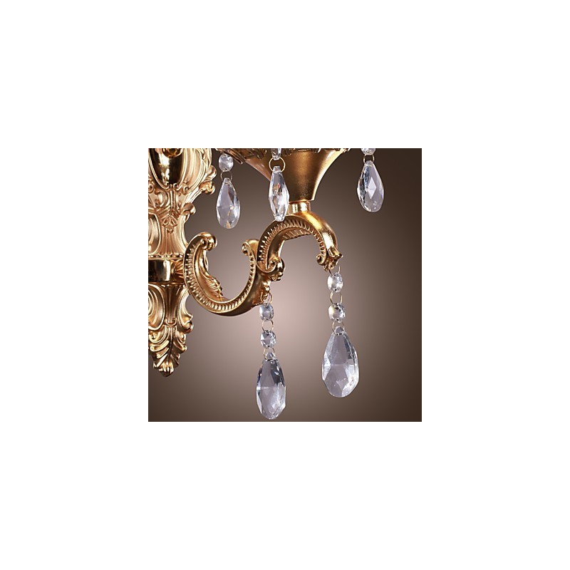 Elegant Crystal Wall Light in Pink