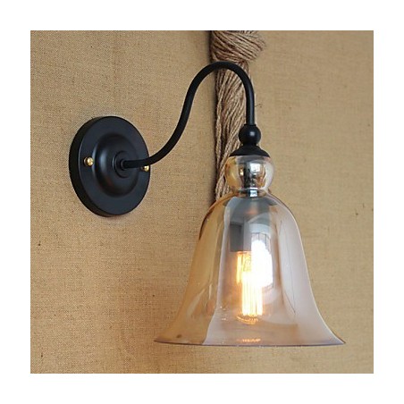 American Rural Countryside Minimalist Living Room Hallway Decorated Glass Wall Sconce
