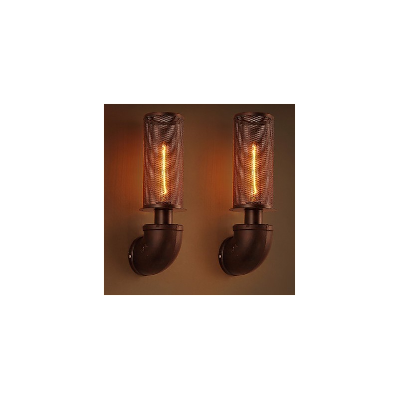 Restore Ancient Ways Wrought Iron Loft Creative Wall Lamp Lights