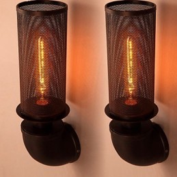 Restore Ancient Ways Wrought Iron Loft Creative Wall Lamp Lights