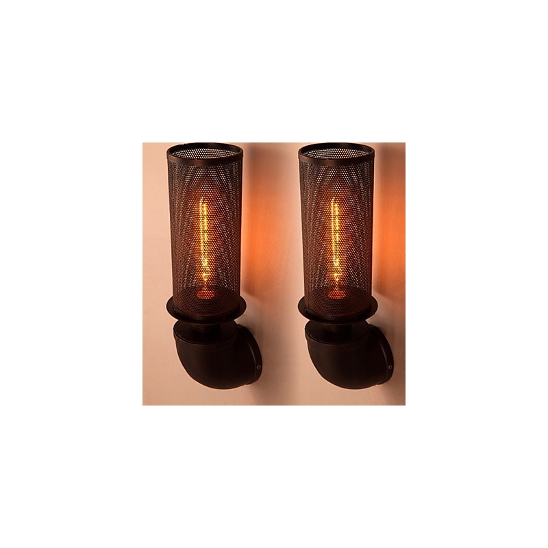 Restore Ancient Ways Wrought Iron Loft Creative Wall Lamp Lights