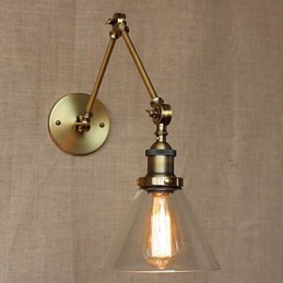 Industrial Style Retro Vintage Stores Bedroom Modern Church Hall Decorated Bronze Wall Sconce