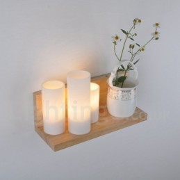 Mini Style Wall Sconces with Glass Shades Modern Contemporary Wood Bamboo Wall Light