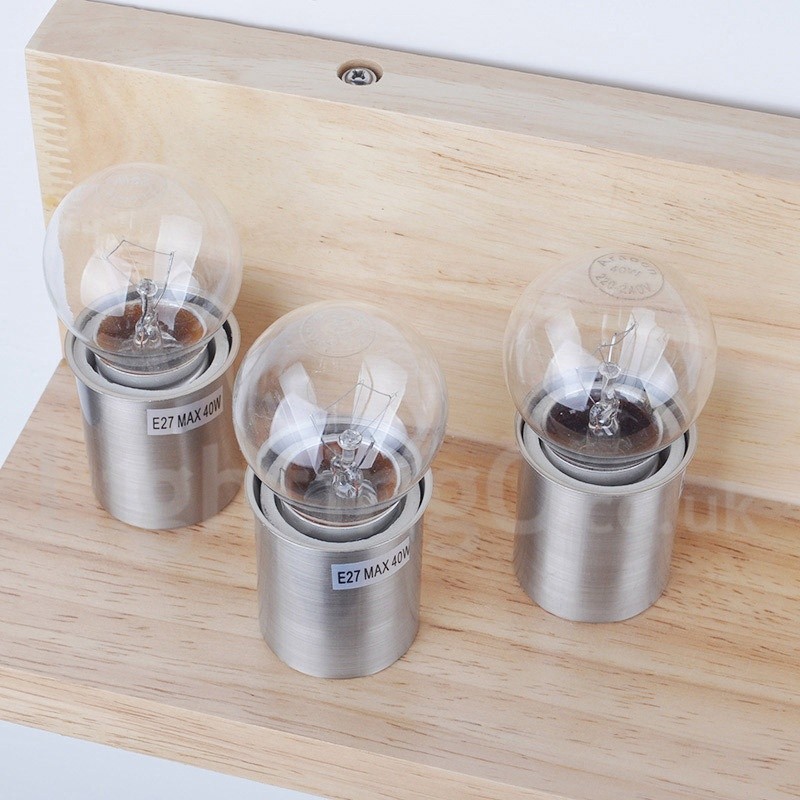 Mini Style Wall Sconces with Glass Shades Modern Contemporary Wood Bamboo Wall Light