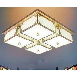 A Chinese Style Lamps Iron Ceiling Lighting Atmosphere A