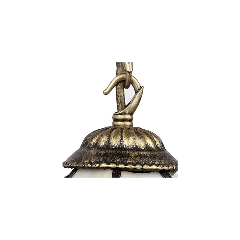 European Contracted Rural Creative Wrought Iron Wall Lamp Glass Lights