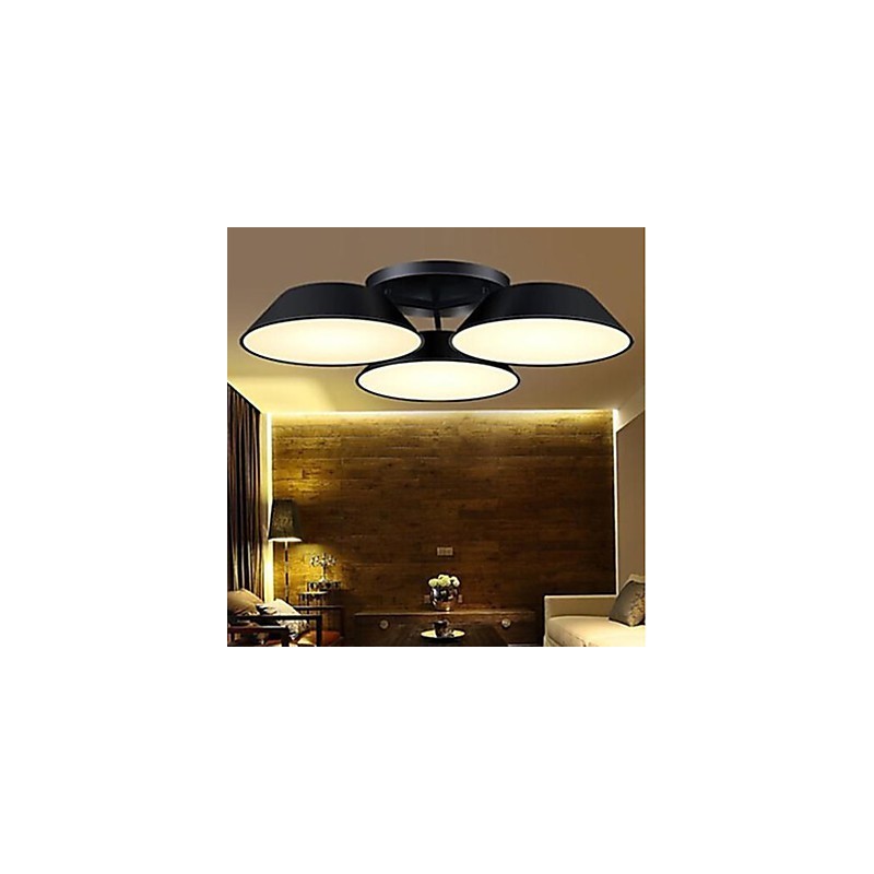 Flush Mount 3 Lights Metal Acrylic Simple Modern