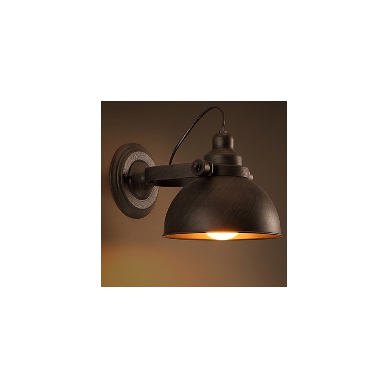 Loft Wrought Iron Pot Creative Vintage Wall Lamp Lights