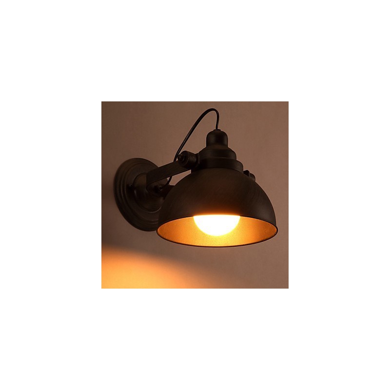 Loft Wrought Iron Pot Creative Vintage Wall Lamp Lights