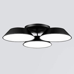 Flush Mount 3 Lights Metal Acrylic Simple Modern