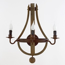 Mini Style Wall Sconces Rustic Lodge Wood Bamboo