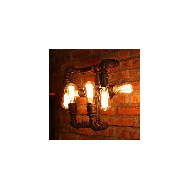 Retro Bar Iron Wall Sconces Mini Style Rustic Lodge Metal
