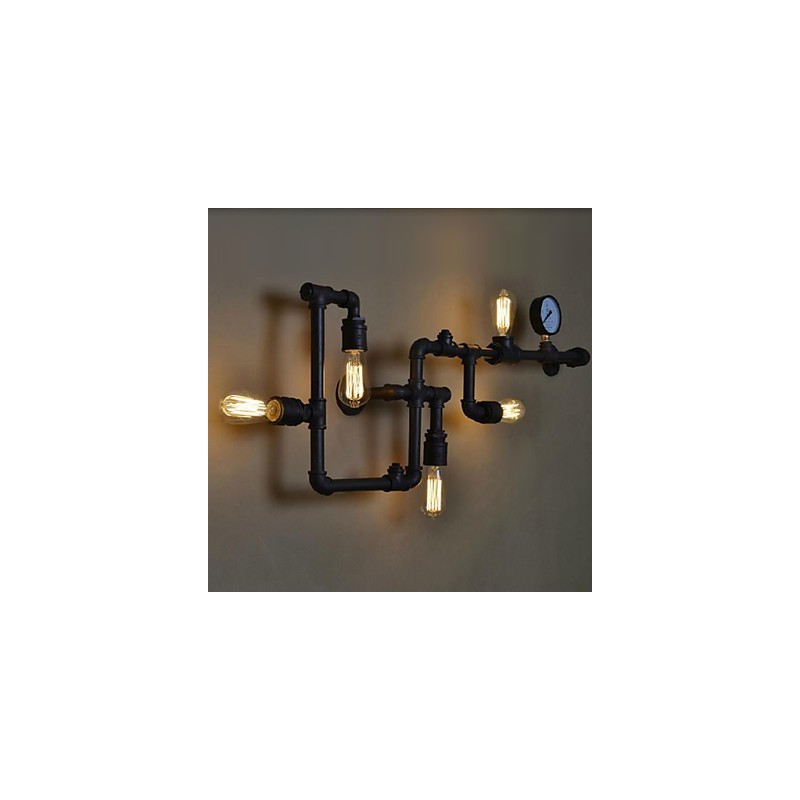 Wall Sconces 5 Light Water Pipe Iron Mini Style Industrial Style Country Metal