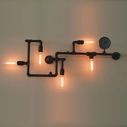 Wall Sconces 5 Light Water Pipe Iron Mini Style Industrial Style Country Metal