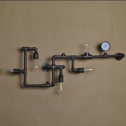 Wall Sconces 5 Light Water Pipe Iron Mini Style Industrial Style Country Metal