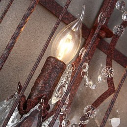 Mini Style Wall Sconces Rustic Lodge Metal