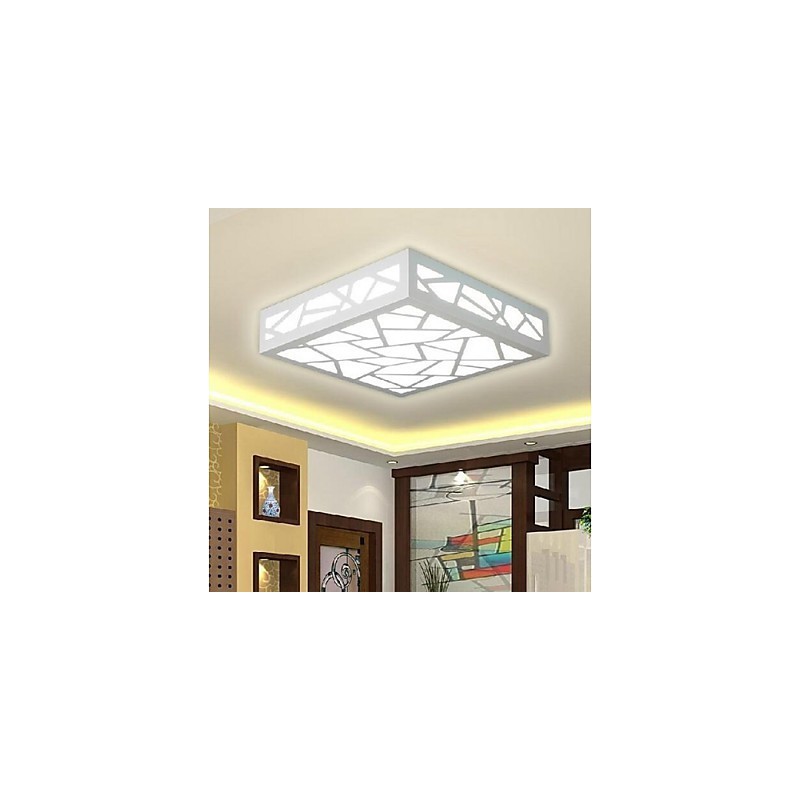 Modern Contemporary Traditional Classic Wood Bamboo Flush Mount