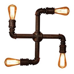 Retro Bar Iron Wall Sconces Mini Style Rustic Lodge Metal