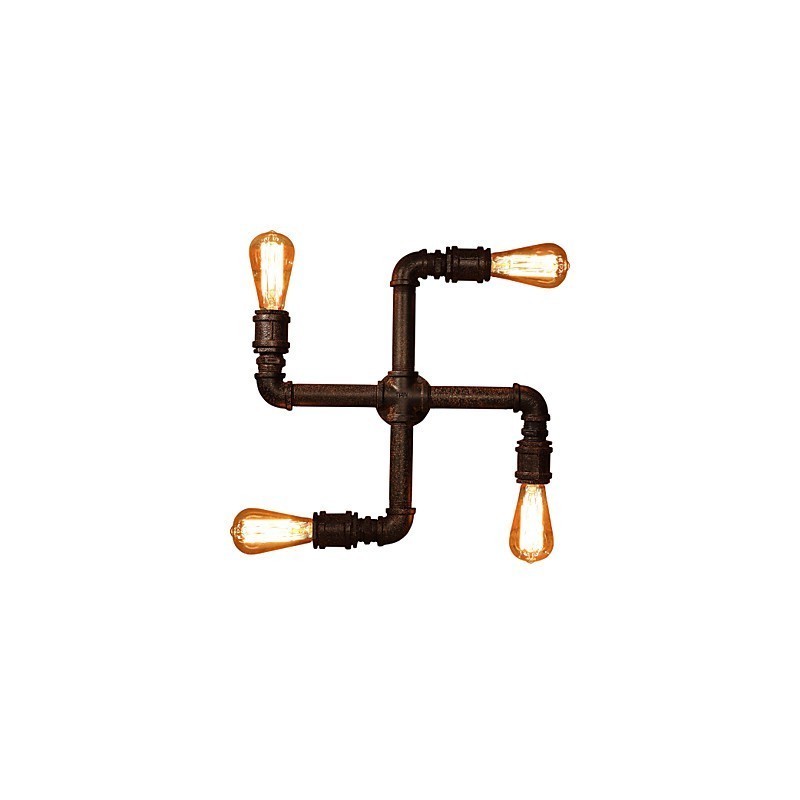 Retro Bar Iron Wall Sconces Mini Style Rustic Lodge Metal