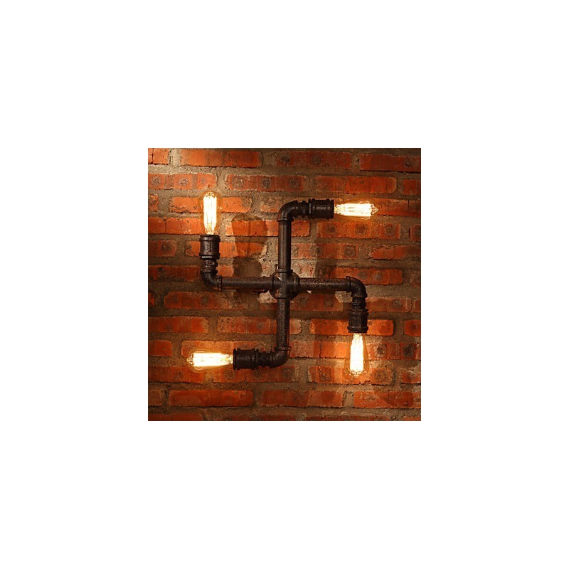 Retro Bar Iron Wall Sconces Mini Style Rustic Lodge Metal