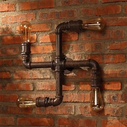 Retro Bar Iron Wall Sconces Mini Style Rustic Lodge Metal