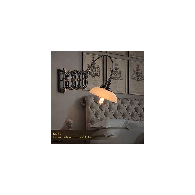 Vintage Industrial American Country Restaurant Bedroom Study Creative Staircase Aisle Lamp Telescopic Iron Wall Lamps