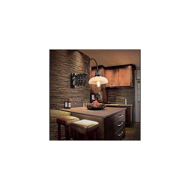 Vintage Industrial American Country Restaurant Bedroom Study Creative Staircase Aisle Lamp Telescopic Iron Wall Lamps