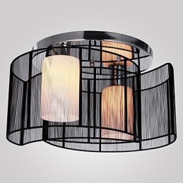 Ceiling Light Modern Design 2 Lights Black