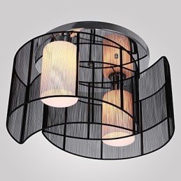 Ceiling Light Modern Design 2 Lights Black