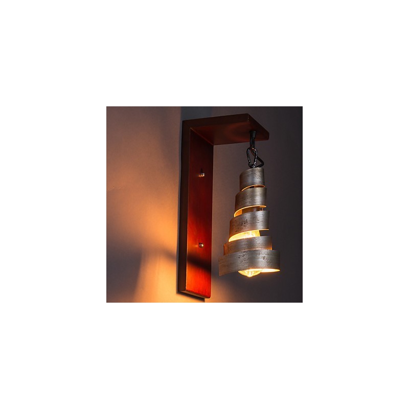 Antique Wood Wall Sconces 1 Light