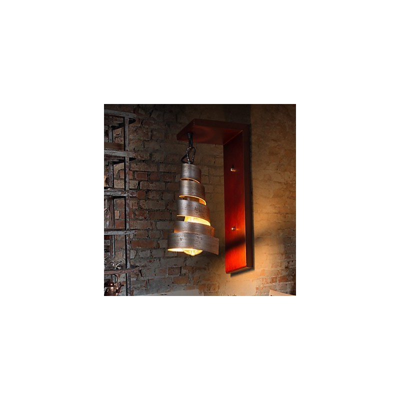 Antique Wood Wall Sconces 1 Light