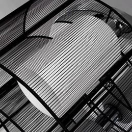 Ceiling Light Modern Design 2 Lights Black