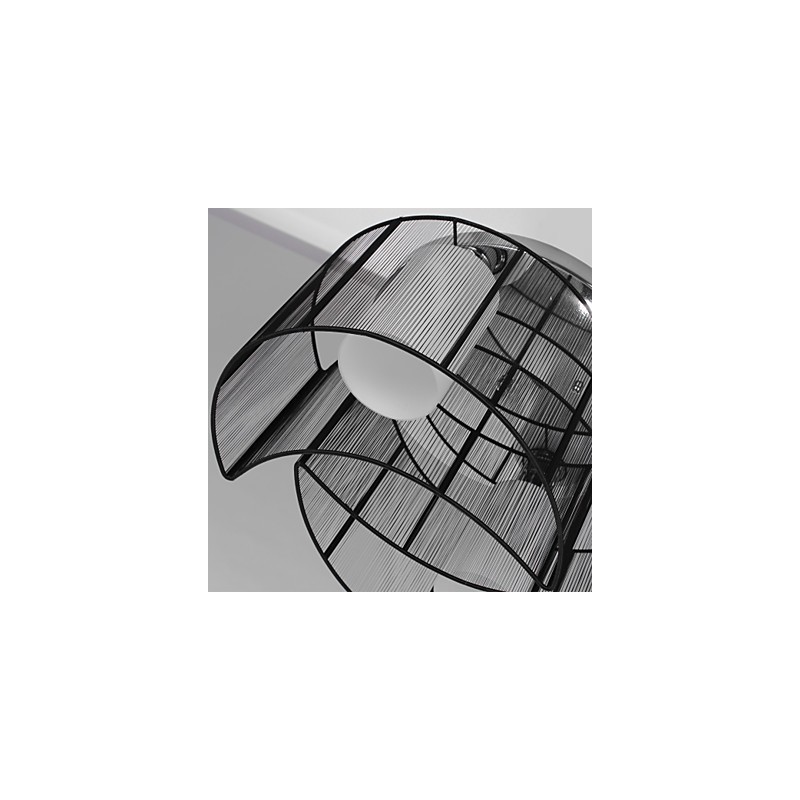 Ceiling Light Modern Design 2 Lights Black