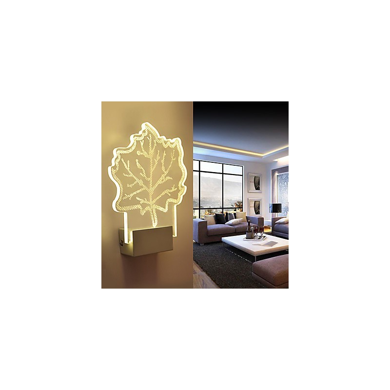 Acrylic Wall Lamp PVC Lamp Light Chip Modern Contemporary Metal