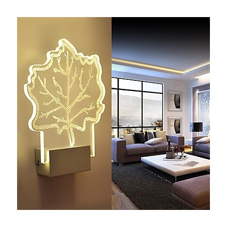 Acrylic Wall Lamp PVC Lamp Light Chip Modern Contemporary Metal