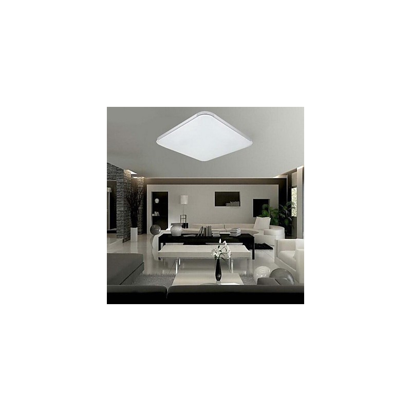 Modern Contemporary Electroplated Metal Flush Mount Garage