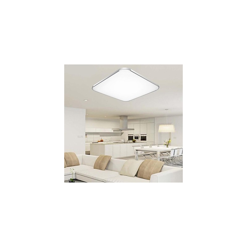 Modern Contemporary Electroplated Metal Flush Mount Garage