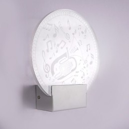 Acrylic Wall Lamp PVC Lamp Light Modern Contemporary Metal