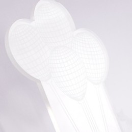 Acrylic Wall Lamp PVC Lamp Light Modern Contemporary Metal