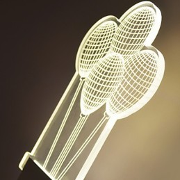 Acrylic Wall Lamp PVC Lamp Light Modern Contemporary Metal