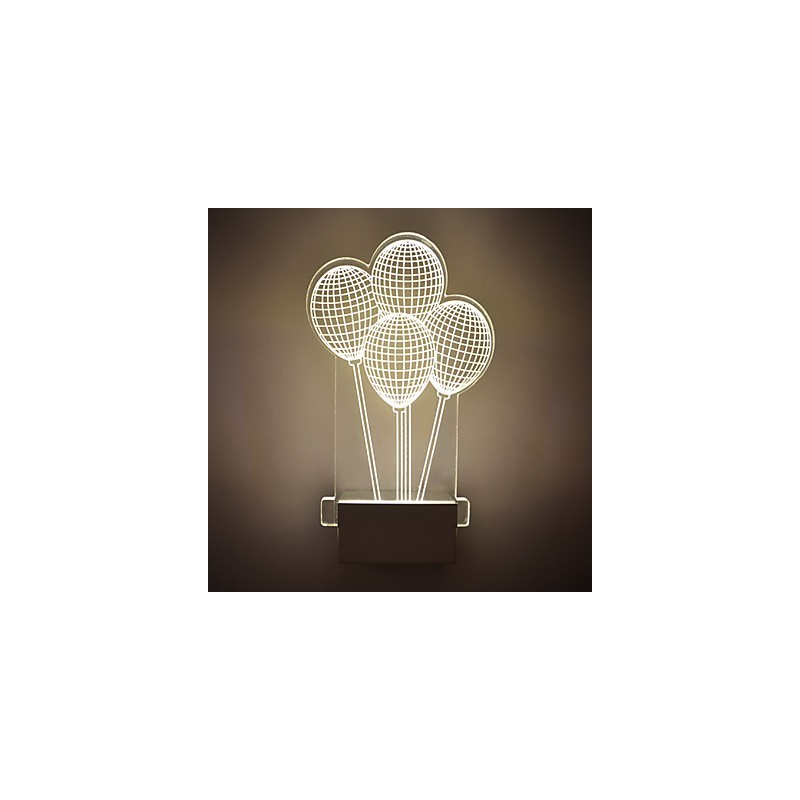 Acrylic Wall Lamp PVC Lamp Light Modern Contemporary Metal