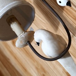 Mini Style Wall Sconces Country Wood Bamboo